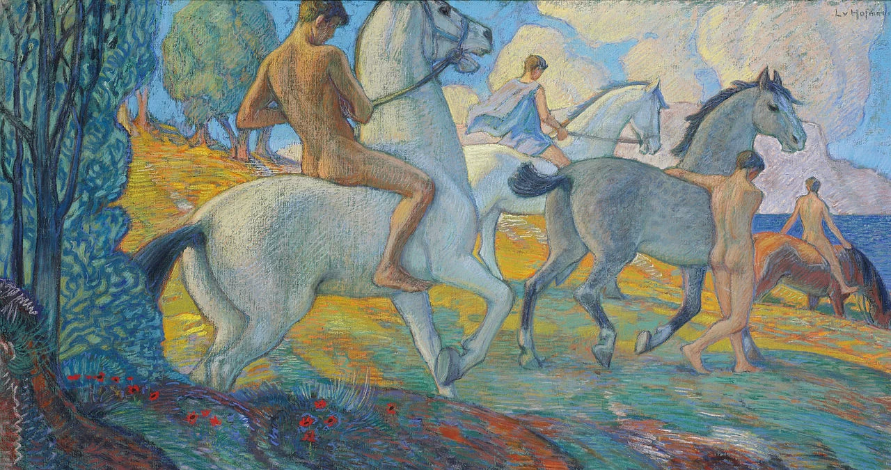 Cavalieri sulla costa meridionale